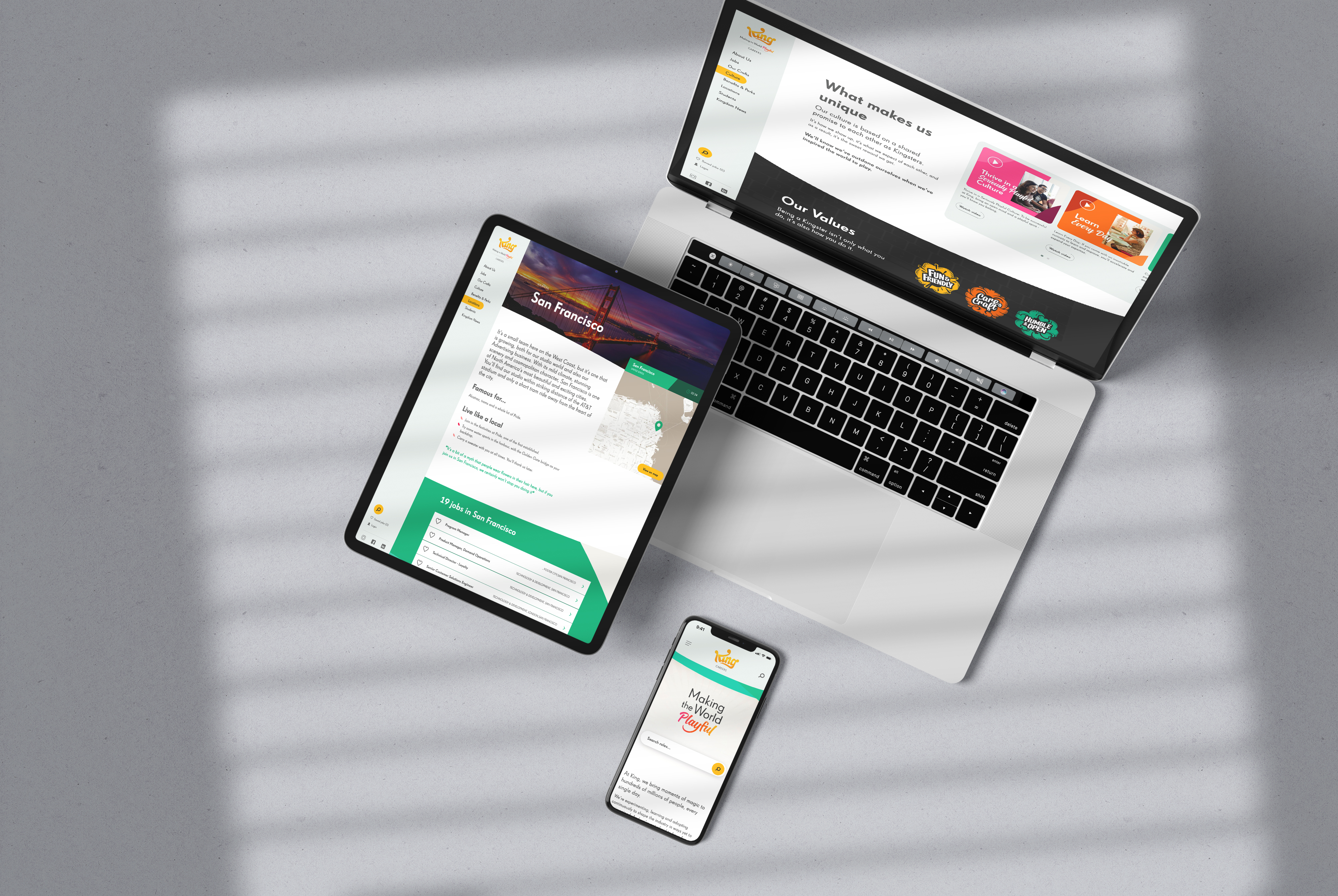 Free Device Mockup - Top view